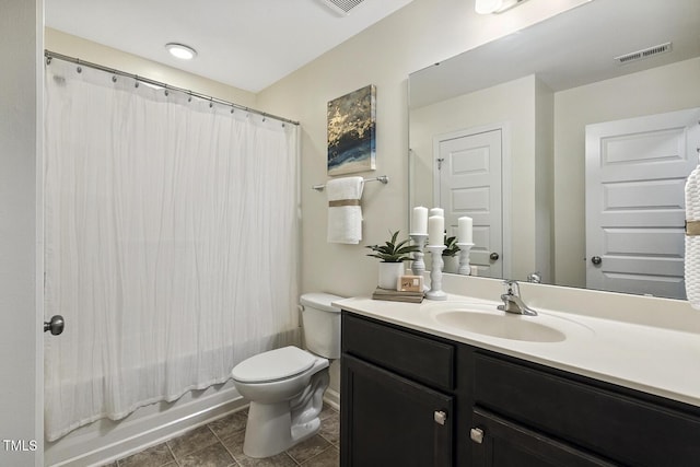 810 Richmont Grove Ln, Apex, NC 27523 - bathroom with vanity, shower / bath combination with curtain, and tile patterned floors