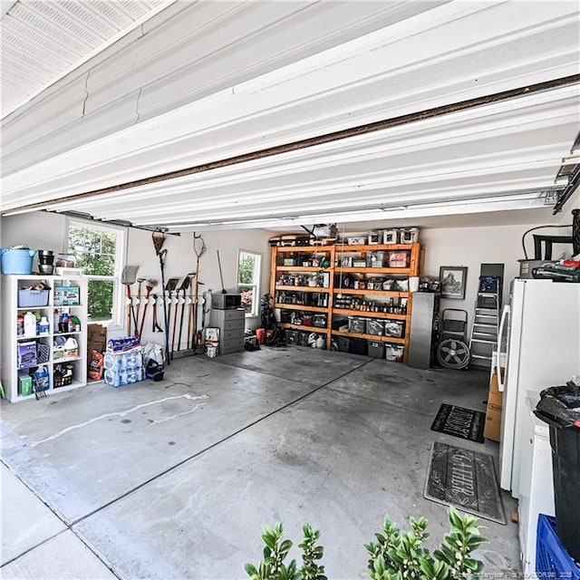 1303 Palestine Rd, Linden, NC 28356 - garage with freestanding refrigerator