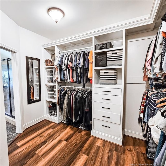 1303 Palestine Rd, Linden, NC 28356 - spacious closet with wood finished floors