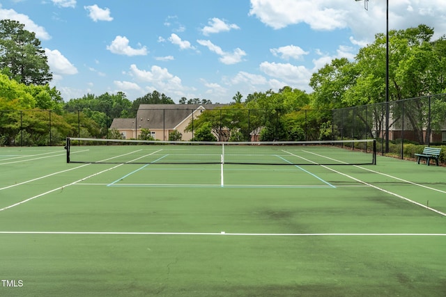 11220 Avocet Ln Unit 104, Raleigh, NC 27617 - view of tennis court with fence