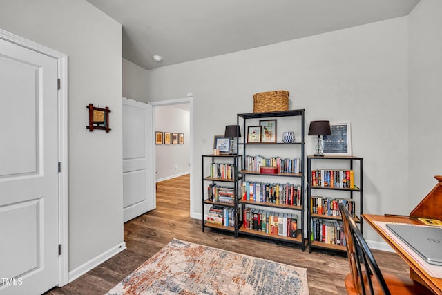 1096 Aberlour Ln, Burlington, NC 27215 - home office with wood finished floors and baseboards
