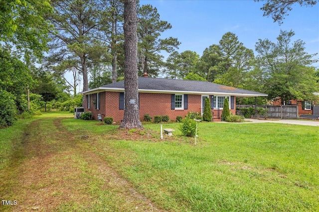 5345 Lamm Rd, Wilson, NC 27893 - ranch-style home with driveway and brick siding