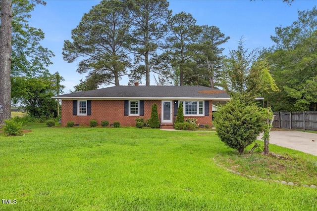 5345 Lamm Rd, Wilson, NC 27893 - ranch-style house featuring brick siding and crawl space