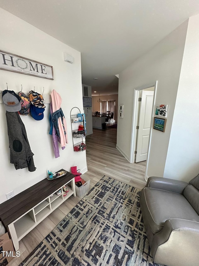 99 Still Hand Dr, Clayton, NC 27527 - mudroom with light wood-style flooring and baseboards