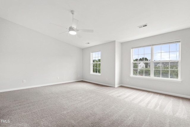 8610 Neuse Landing Ln Unit 103, Raleigh, NC 27616 - spare room with baseboards, ceiling fan, and carpet flooring