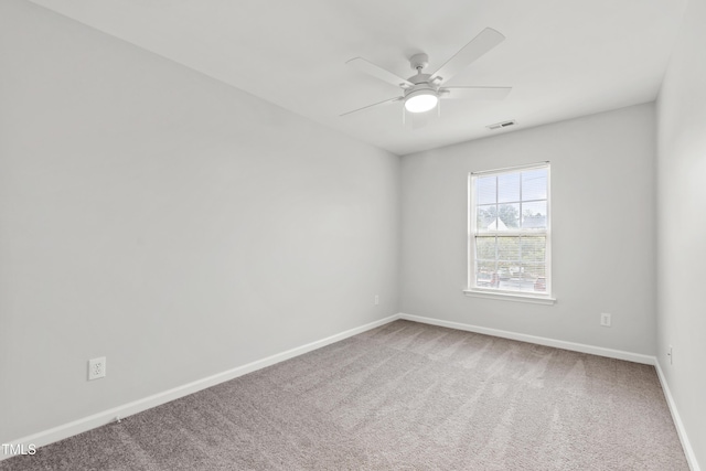 8610 Neuse Landing Ln Unit 103, Raleigh, NC 27616 - carpeted spare room featuring ceiling fan and baseboards