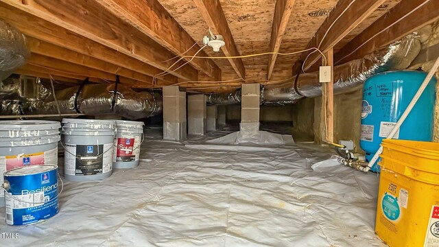 4564 Ashtons Way, Franklinton, NC 27525 - basement featuring crawl space and a water pressure tank