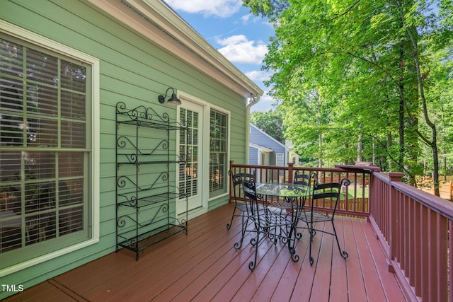 2408 Fordcrest Dr, Apex, NC 27502 - deck featuring outdoor dining area