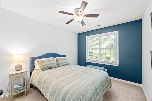 2408 Fordcrest Dr, Apex, NC 27502 - carpeted bedroom featuring baseboards and a ceiling fan