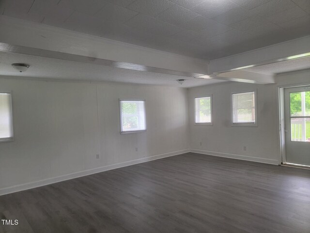 3354 Altamahaw Church St, Elon, NC 27244 - unfurnished room featuring dark wood-style floors and baseboards