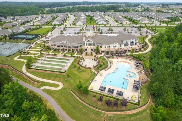 211 Ibis Ln, Durham, NC 27703 - aerial view of a pool