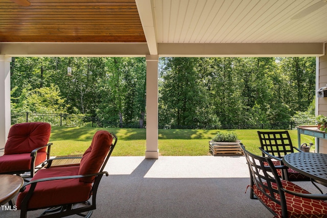 211 Ibis Ln, Durham, NC 27703 - view of patio / terrace featuring outdoor dining space