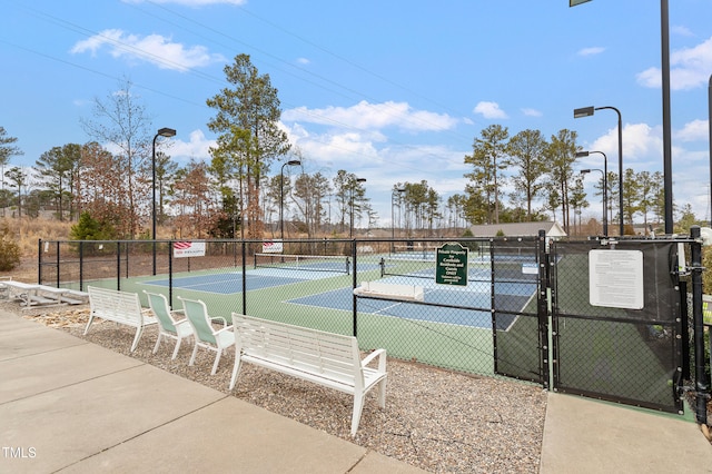 1008 Sounding Ln, Durham, NC 27703 - view of tennis court with a gate