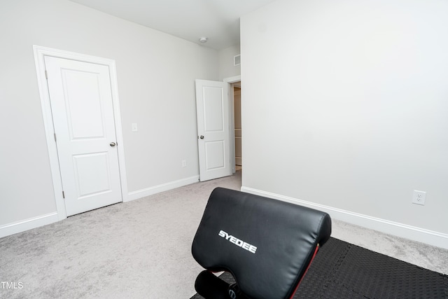 2918 Heirloom Way, Apex, NC 27502 - exercise area with carpet and baseboards