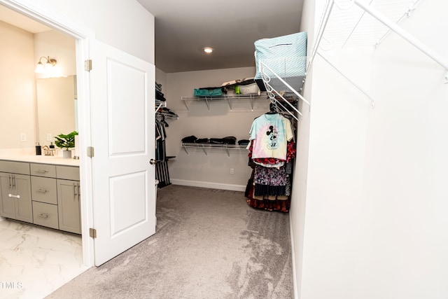 2918 Heirloom Way, Apex, NC 27502 - walk in closet with light colored carpet