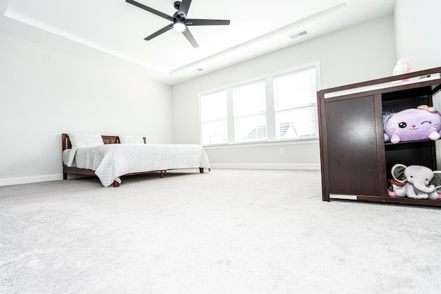 2918 Heirloom Way, Apex, NC 27502 - bedroom featuring carpet, baseboards, and a ceiling fan