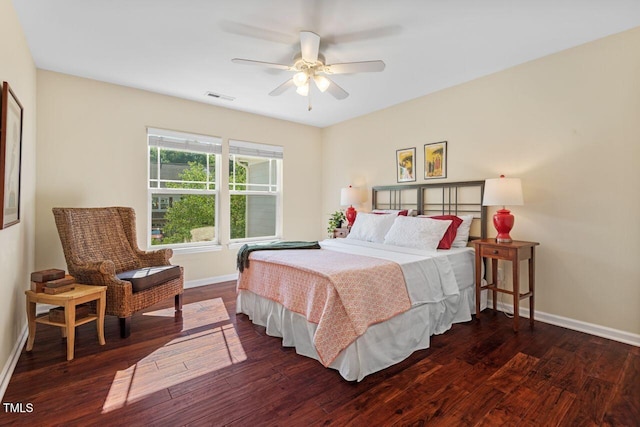 3002 Bartlett Cir, Hillsborough, NC 27278 - bedroom featuring baseboards, wood finished floors, and ceiling fan