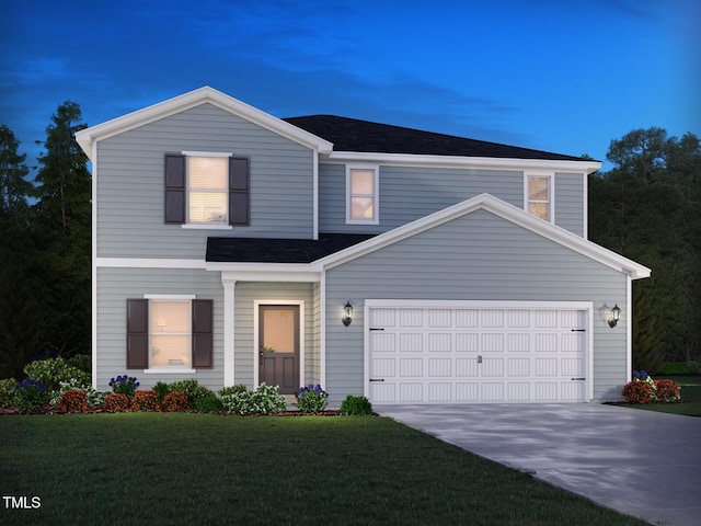 2250 Cherry Creek Rd, Haw River, NC 27258 - view of front of home featuring concrete driveway, roof with shingles, and a front yard
