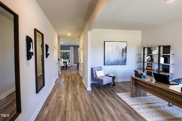 2250 Cherry Creek Rd, Haw River, NC 27258 - office space with wood finished floors, baseboards, and recessed lighting