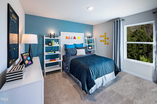 2250 Cherry Creek Rd, Haw River, NC 27258 - carpeted bedroom featuring baseboards and recessed lighting