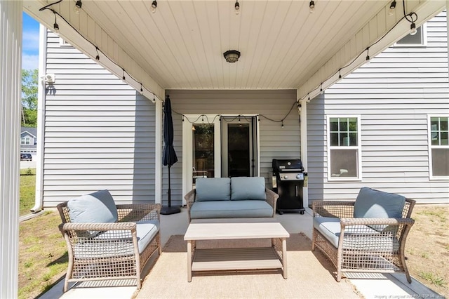 607 Rempstone Ln, Fayetteville, NC 28311 - view of patio / terrace featuring an outdoor hangout area and a grill