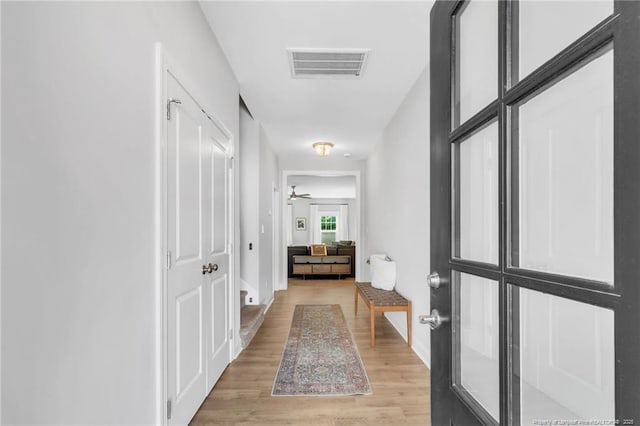 607 Rempstone Ln, Fayetteville, NC 28311 - hallway with light wood-style flooring and baseboards
