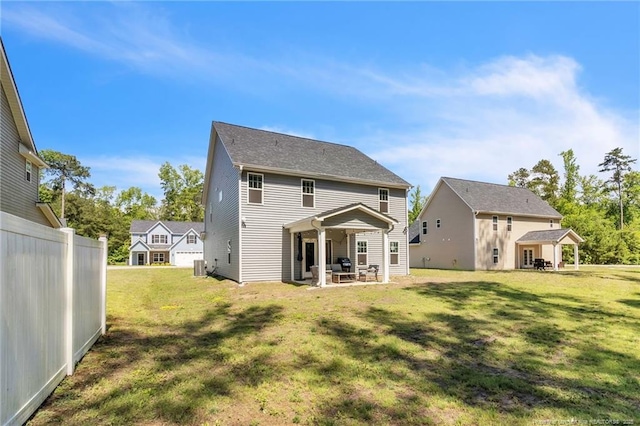 607 Rempstone Ln, Fayetteville, NC 28311 - back of property featuring a patio and a yard