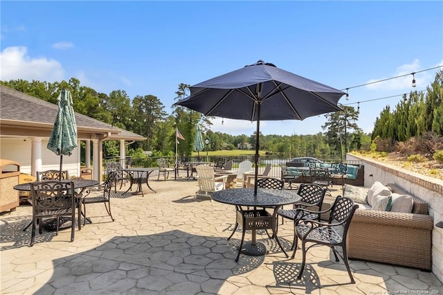 607 Rempstone Ln, Fayetteville, NC 28311 - view of patio / terrace with outdoor dining area and an outdoor living space