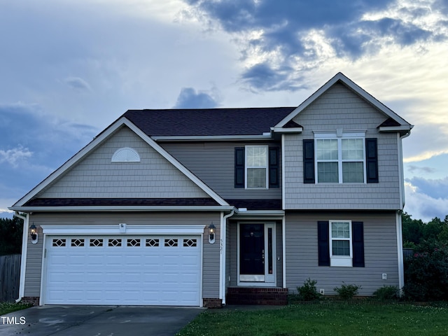 view of front of home featuring driveway