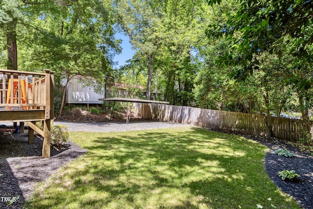 1304 N Duke St, Durham, NC 27701 - view of yard with a deck