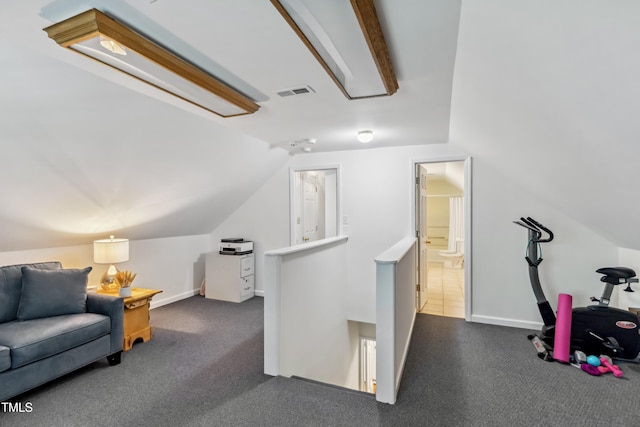 1304 N Duke St, Durham, NC 27701 - additional living space featuring vaulted ceiling and baseboards