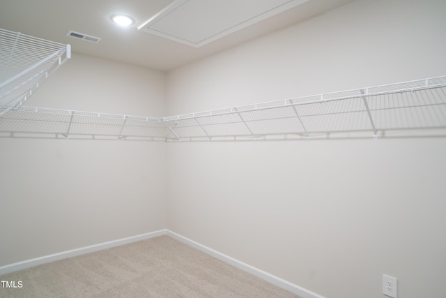 2106 Cherry Creek Rd, Haw River, NC 27258 - spacious closet with attic access and carpet flooring