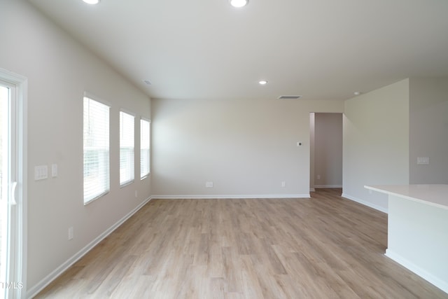 2106 Cherry Creek Rd, Haw River, NC 27258 - unfurnished room featuring light wood finished floors, recessed lighting, and baseboards