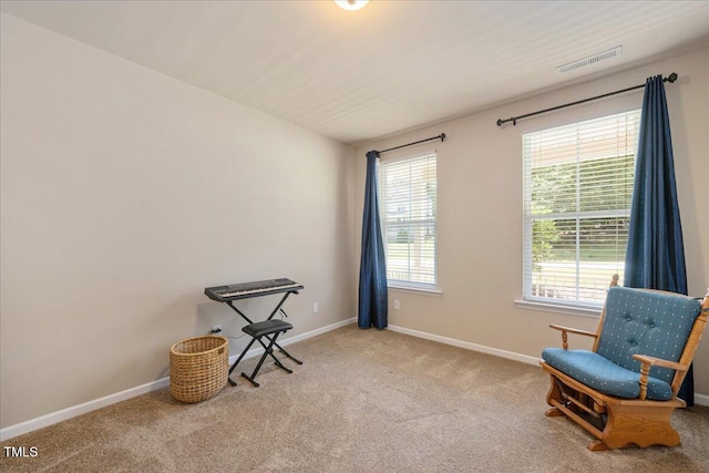 6512 Blalock Forest Dr, Willow Springs, NC 27592 - sitting room featuring carpet floors and baseboards