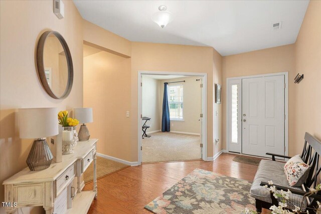 6512 Blalock Forest Dr, Willow Springs, NC 27592 - entrance foyer featuring light wood-type flooring and baseboards