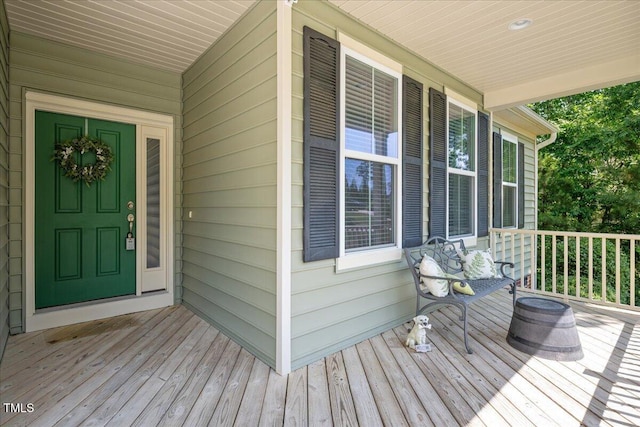 6512 Blalock Forest Dr, Willow Springs, NC 27592 - view of wooden porch