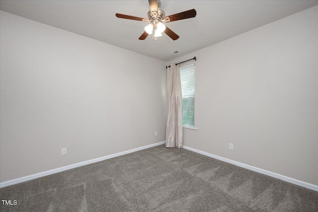 6512 Blalock Forest Dr, Willow Springs, NC 27592 - unfurnished room with carpet and ceiling fan