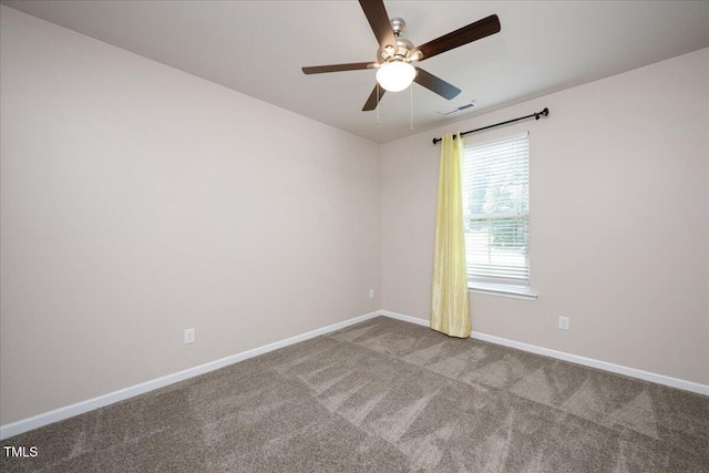 6512 Blalock Forest Dr, Willow Springs, NC 27592 - empty room with carpet floors and ceiling fan
