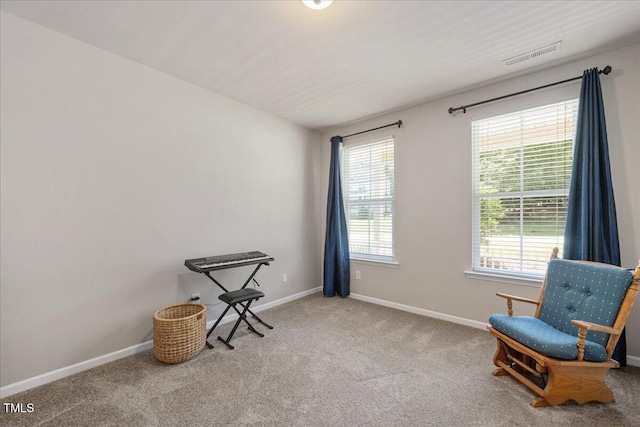 6512 Blalock Forest Dr, Willow Springs, NC 27592 - sitting room featuring carpet floors and baseboards
