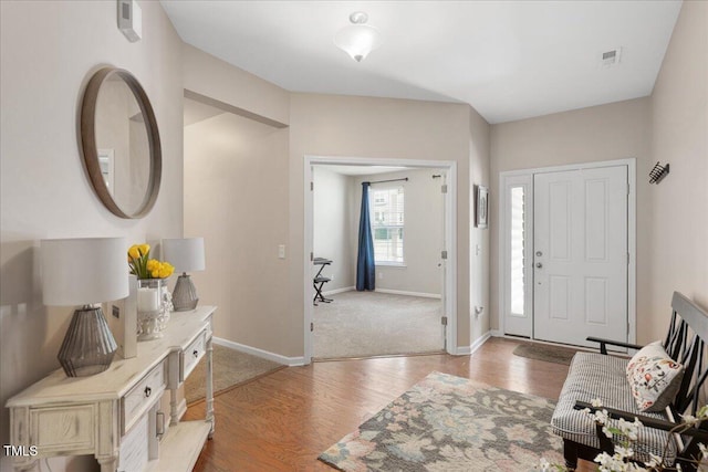 6512 Blalock Forest Dr, Willow Springs, NC 27592 - entryway featuring wood finished floors and baseboards