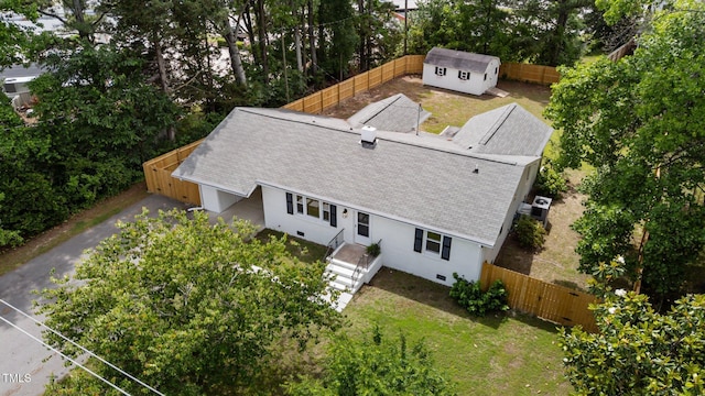 314 Wrenn St, Apex, NC 27502 - view from above of property featuring a tree filled landscape