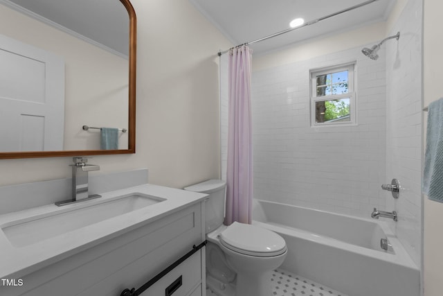 314 Wrenn St, Apex, NC 27502 - full bathroom with vanity, shower / tub combo with curtain, and toilet