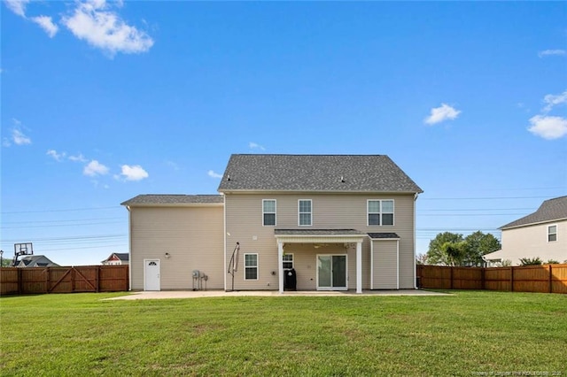 rear view of house featuring a patio area