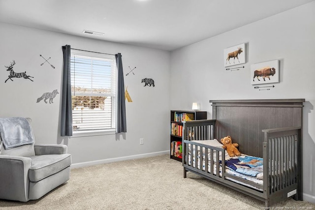 34 Merlin Ct, Godwin, NC 28344 - bedroom with baseboards, carpet, and a crib