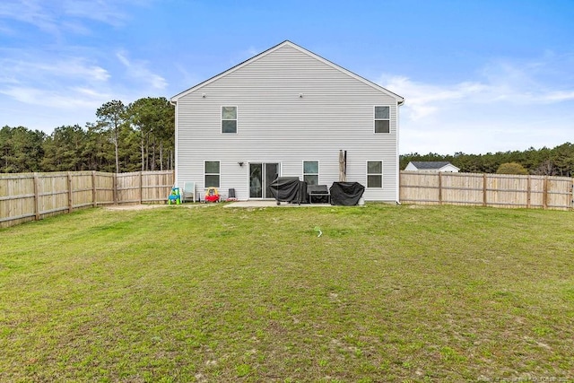 34 Merlin Ct, Godwin, NC 28344 - back of property featuring a patio