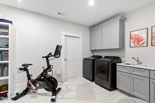 7212 Summer Tanager Trl, Raleigh, NC 27614 - laundry room featuring cabinet space and washing machine and dryer