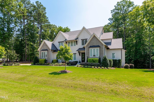 7212 Summer Tanager Trl, Raleigh, NC 27614 - craftsman-style house featuring a front lawn, a shingled roof, and a standing seam roof