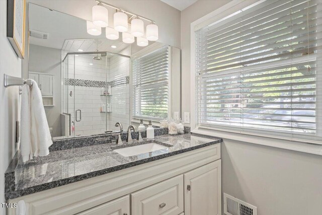 2913 Anderson Dr, Raleigh, NC 27608 - full bath featuring a shower stall and vanity