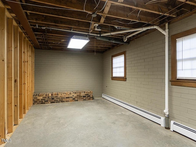 2228 Walker Ave, Burlington, NC 27215 - below grade area featuring a baseboard heating unit