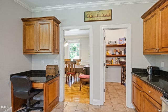 200 Daniel Ridge Ln, Roxboro, NC 27574 - office with crown molding and light tile patterned flooring